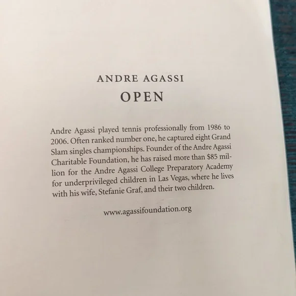 "OPEN" an autobiography Andre Agassi - Picture 6 of 6